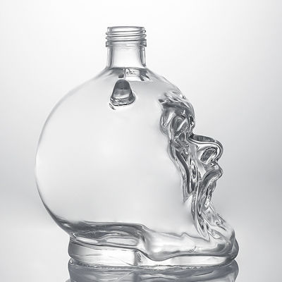 Bottone di vetro a vite per liquori industriali per whisky vodka rum
