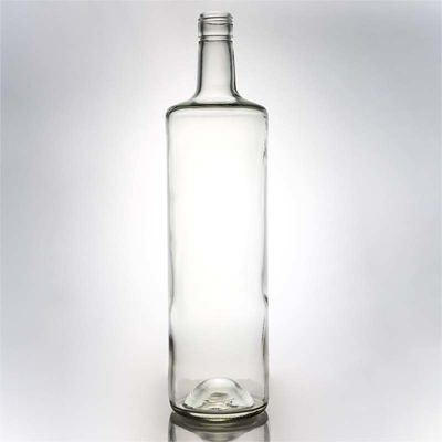 Vendita diretta bottiglia di vetro con coperchio per rum vodka whisky tequila gin chiaro o personalizzato