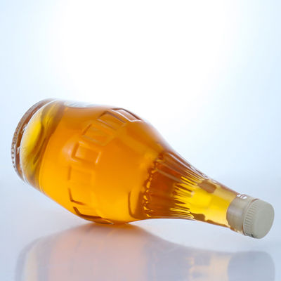 Bottiglia di vetro di pietra trasparente di 700 ml di design elegante per champagne