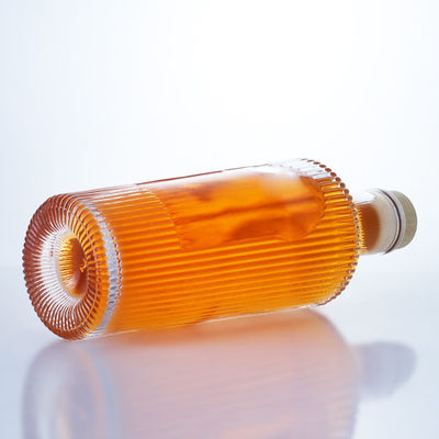 Bottiglia in vetro di pietra di design unico da 700 ml per gin rum champagne brandy whisky liquore