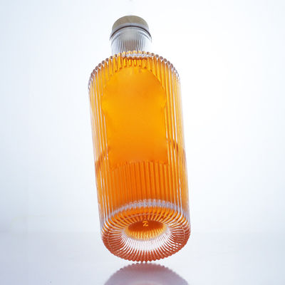 Bottiglia in vetro di pietra di design unico da 700 ml per gin rum champagne brandy whisky liquore