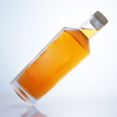 Bottiglia in vetro di pietra di design unico da 700 ml per gin rum champagne brandy whisky liquore