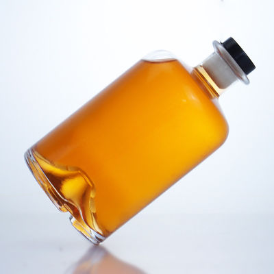 Bottiglia in vetro di alto pietra per gin rum champagne brandy tequila whisky 750 ml di capacità