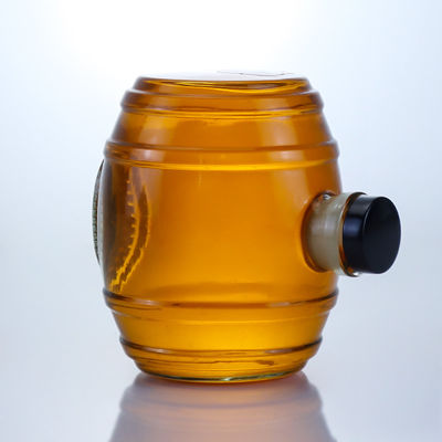 Manipolazione della superficie Decal Bottiglia di vetro di pietra trasparente per Gin Rum Champagne Brandy Whisky Liquor 750ml