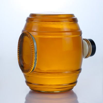 Manipolazione della superficie Decal Bottiglia di vetro di pietra trasparente per Gin Rum Champagne Brandy Whisky Liquor 750ml