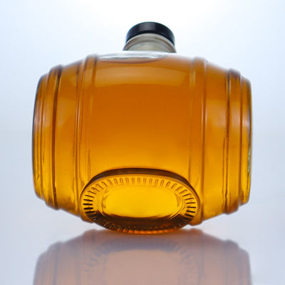Manipolazione della superficie Decal Bottiglia di vetro di pietra trasparente per Gin Rum Champagne Brandy Whisky Liquor 750ml