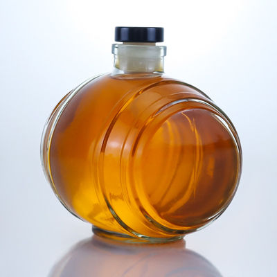 Manipolazione della superficie Decal Bottiglia di vetro di pietra trasparente per Gin Rum Champagne Brandy Whisky Liquor 750ml