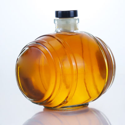 Manipolazione della superficie Decal Bottiglia di vetro di pietra trasparente per Gin Rum Champagne Brandy Whisky Liquor 750ml