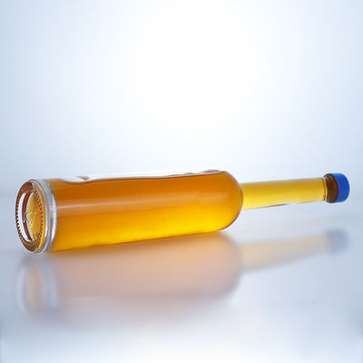 Collare di vetro di pietra trasparente 500 ml Bottiglia a collo lungo per Gin Rum Champagne Brandy Whisky