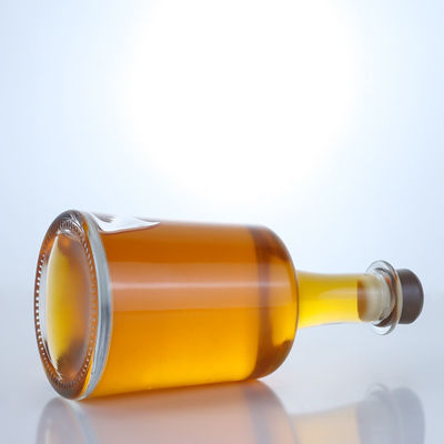 Bottiglia di vetro a forma di campana per gin rum champagne brandy whisky colore chiaro o personalizzato