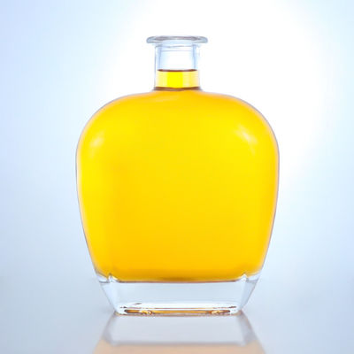Bottiglia di vetro a forma rotonda trasparente per gin rum champagne brandy whisky 700 ml