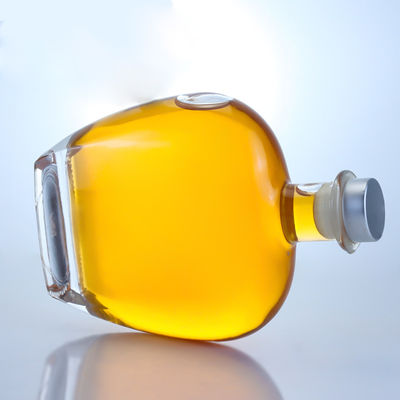 Bottiglia di vetro a forma rotonda trasparente per gin rum champagne brandy whisky 700 ml