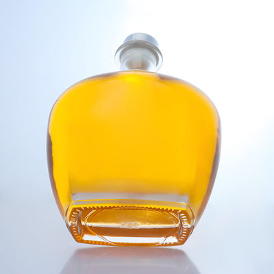 Bottiglia di vetro a forma rotonda trasparente per gin rum champagne brandy whisky 700 ml