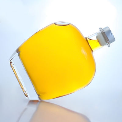 Bottiglia di vetro a forma rotonda trasparente per gin rum champagne brandy whisky 700 ml