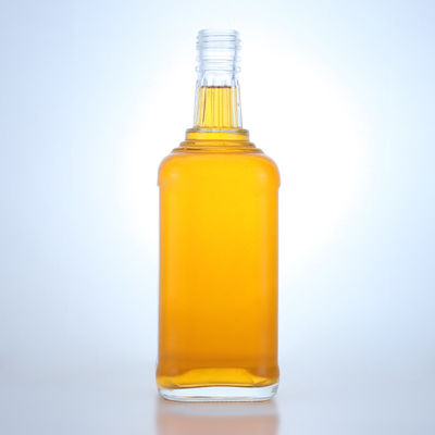 Materiale del colletto del whisky Vetro 750 ml Bottiglia di vetro di liquore con forma unica e sughero