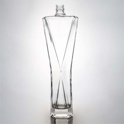 Brandy Champagne Gin Tequila Bottiglia di vetro 700ml con tappo di sughero e logo personalizzato