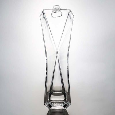 Brandy Champagne Gin Tequila Bottiglia di vetro 700ml con tappo di sughero e logo personalizzato