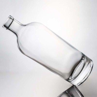 Tappo a vite 750 ml 1000 ml di gin di roccia trasparente rum champagne liquore bottiglia di vetro con tappo di legno