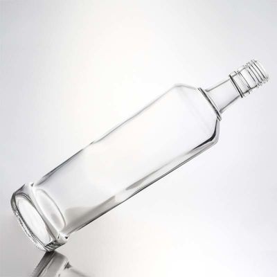 Decal Customized Round Shape 730ml 1000ml Vuoto Gin Rum Vodka Whisky Brandy Liquor Bottiglia di vetro con tenuta a sughero
