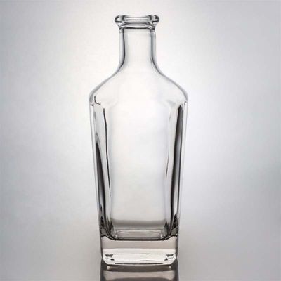 Tequila bottiglia di vetro a pietra alta con logo personalizzato in sughero 700ml 800ml 1000ml vuoto