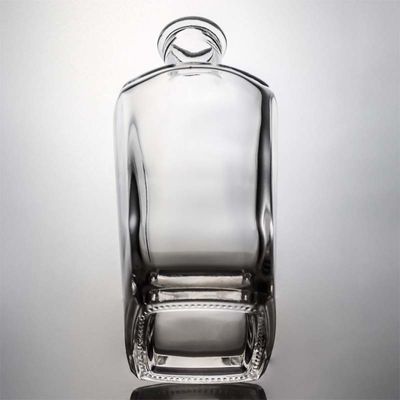 Tequila bottiglia di vetro a pietra alta con logo personalizzato in sughero 700ml 800ml 1000ml vuoto