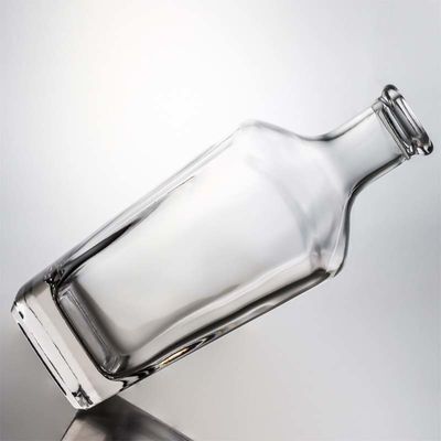 Tequila bottiglia di vetro a pietra alta con logo personalizzato in sughero 700ml 800ml 1000ml vuoto