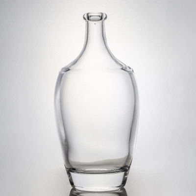 Collare di vetro 500ml 700ml 1000ml Gin vuoto Flint Rum Champagne Latte con sughero