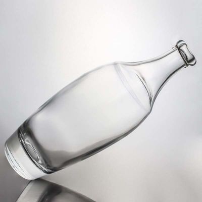 Collare di vetro 500ml 700ml 1000ml Gin vuoto Flint Rum Champagne Latte con sughero