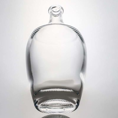 Collare di vetro 500ml 700ml 1000ml Gin vuoto Flint Rum Champagne Latte con sughero
