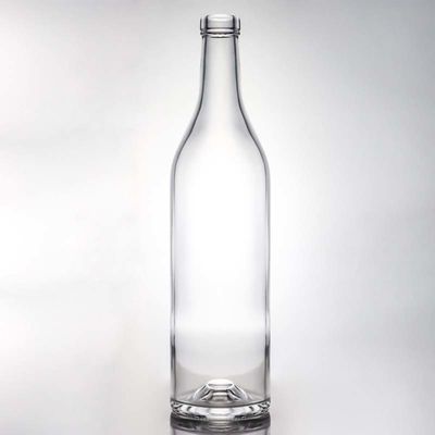 500 ml 750 ml 1000 ml bottiglia di vetro per bevande succo birra vodka whisky chiaro o personalizzato
