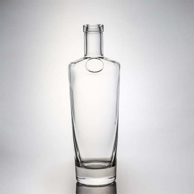 Tequila Bevande industriali Bottiglia di vetro di pietra chiara con sughero di legno 700ml 500ml 1000ml
