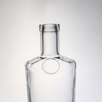 Tequila Bevande industriali Bottiglia di vetro di pietra chiara con sughero di legno 700ml 500ml 1000ml