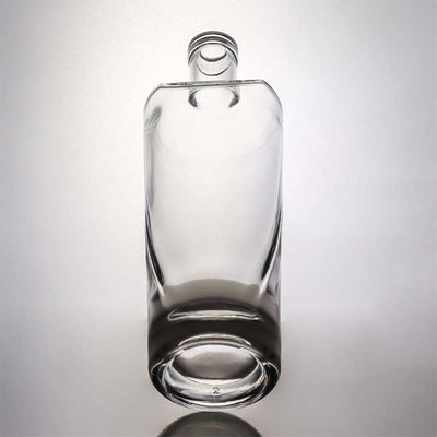 Tequila Bevande industriali Bottiglia di vetro di pietra chiara con sughero di legno 700ml 500ml 1000ml