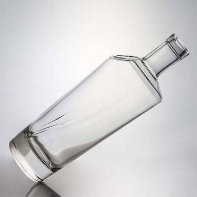 Tequila Bevande industriali Bottiglia di vetro di pietra chiara con sughero di legno 700ml 500ml 1000ml