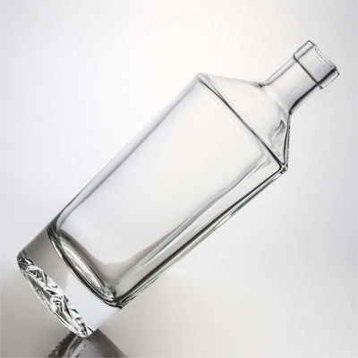 Tipo di sigillatura Cork 500ml 800ml 1000ml Bottiglia di vetro a forma rotonda alta di pietra per liquori