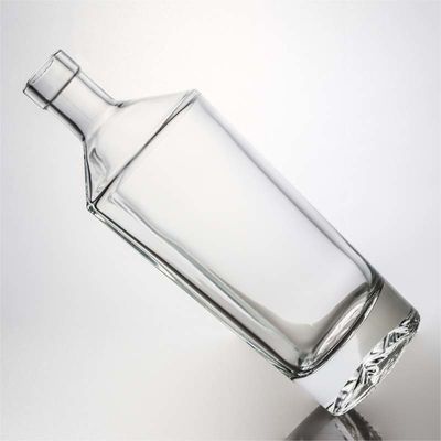 Tipo di sigillatura Cork 500ml 800ml 1000ml Bottiglia di vetro a forma rotonda alta di pietra per liquori