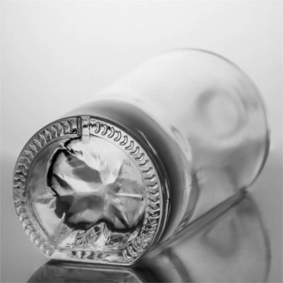 Tipo di sigillatura Cork 500ml 800ml 1000ml Bottiglia di vetro a forma rotonda alta di pietra per liquori
