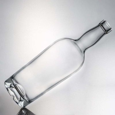 Logo personalizzato High Flint Gin Rum Liquor Bottiglia di vetro con sughero 700ml 800ml 1000ml