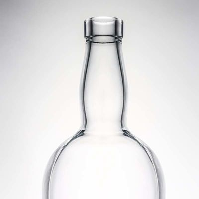 Logo personalizzato High Flint Gin Rum Liquor Bottiglia di vetro con sughero 700ml 800ml 1000ml