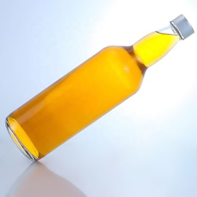 SCREW CAP Logo personalizzato 500ml 700ml Tequila trasparente Flint Whisky Vodka Bottiglia di vetro