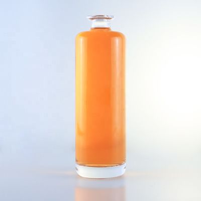 Bottiglia di vetro a pietra rotonda unica da 750 ml con logo e sughero personalizzati