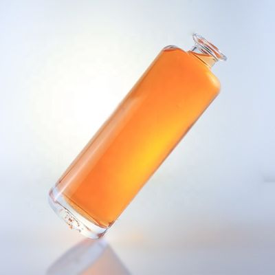 Bottiglia di vetro a pietra rotonda unica da 750 ml con logo e sughero personalizzati