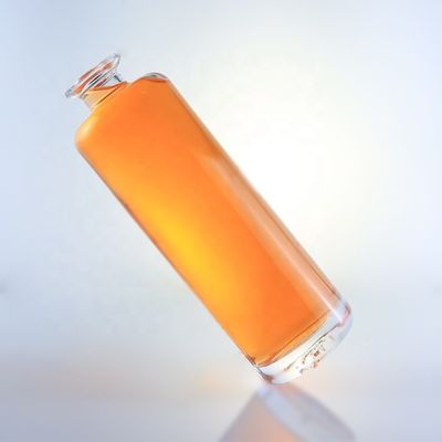 Bottiglia di vetro a pietra rotonda unica da 750 ml con logo e sughero personalizzati