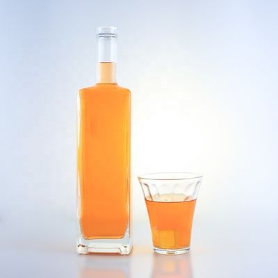 Bottiglia di vetro a fondo spessa 750 ml per liquori, bevande, vini, whisky, vodka, gin