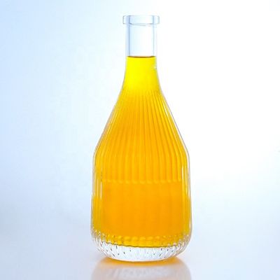 Flint Glass 500ml 750ml 1000ml bottiglia di vodka a forma speciale con logo personalizzato