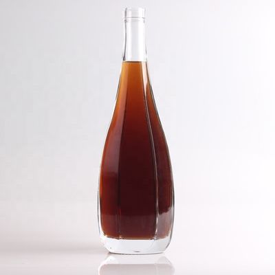 750 ml di vetro trasparente liquore vuoto rum gin liquori vodka tequila bottiglie con sughero