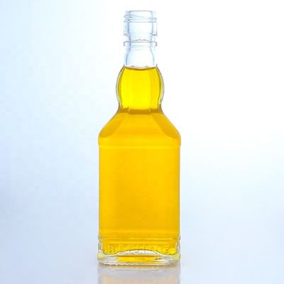 350 ml 500 ml tappo a vite bottiglia trasparente in vetro di pietra per whisky vodka champagne tequila gin rum