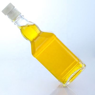 350 ml 500 ml tappo a vite bottiglia trasparente in vetro di pietra per whisky vodka champagne tequila gin rum