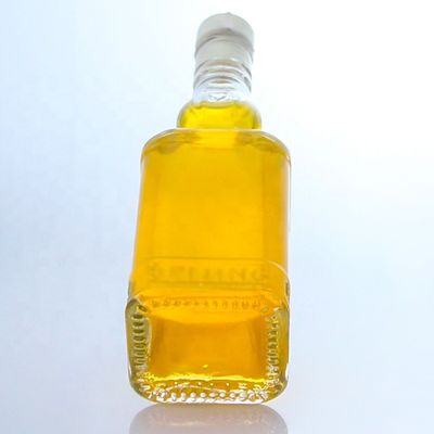 350 ml 500 ml tappo a vite bottiglia trasparente in vetro di pietra per whisky vodka champagne tequila gin rum