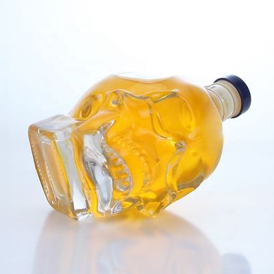 Altre bevande popolari in forma trasparente 700ml 750ml Bottiglia per whisky rum Gin Brandy